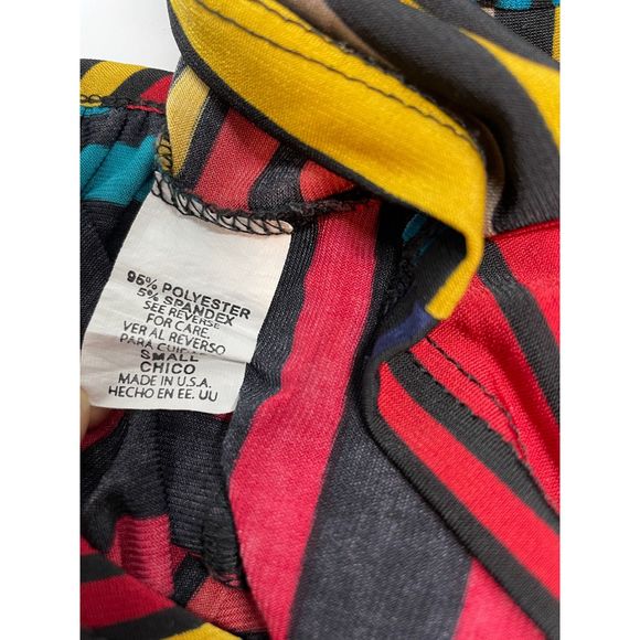 Ellen Parker Striped Midi Dress S - Picture 5 of 5